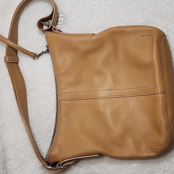 Vintage Coach Legacy slim shoulder crossbody/Hobo bag tan leather - Picture 16 of 16